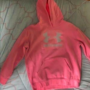Girls Hot Pink Under Armour Sweatshirt